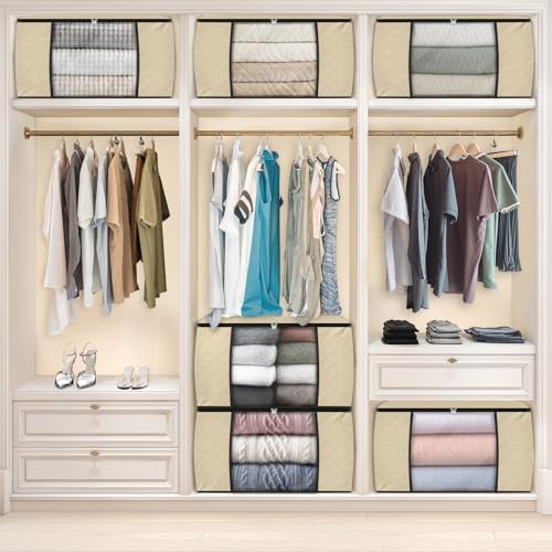 Fab totes 6 Pack Storage Bags for Clothes Blanket Storage Bins - Image 6