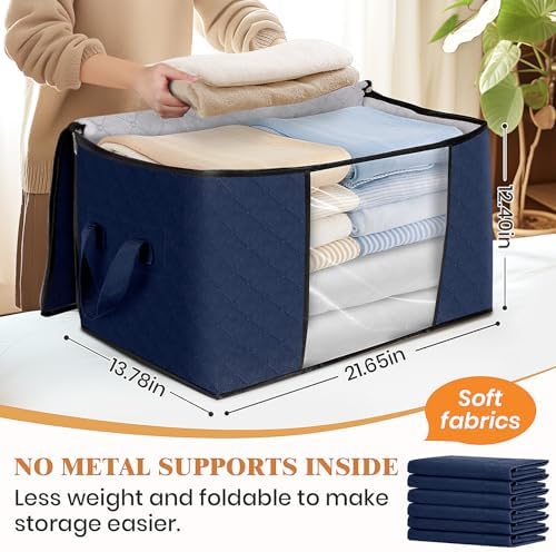 Fab totes 8 Pack Storage Bags for Clothes Blanket Storage Bins - Image 2