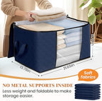 Fab totes 8 Pack Storage Bags for Clothes Blanket Storage Bins - Image 2