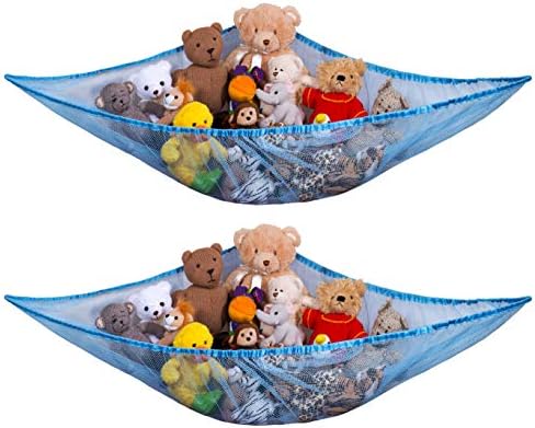 Handy Laundry Stuffed Animal Organizer Hammock, Mesh Toy Storage Net by Handy+Laundry