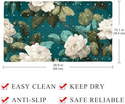 Non Slip Shower Mat Bathtub Mat 15.1x26.8 Inch, Quick Dry Bath Mat - Image 4
