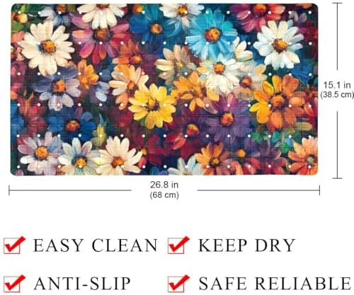 Shower Mat Bathtub Mat, 26.8x15.1 inch, Non-Slip Bath Mat - Image 3