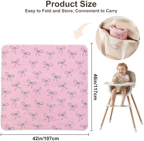 Basumee Splat Mat for Under High Chair, Waterproof & Mess-Proof Floor Mat - Image 6