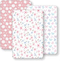 Baby Bedside Bassinet Sheets Girl, 33”x20” Compatible by FIEMOL