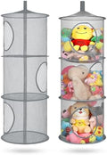 2Pcs Hanging Stuffed Animal Storage Hammock Net 3 Tiers by coastalrose