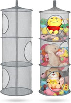 2Pcs Hanging Stuffed Animal Storage Hammock Net 3 Tiers by coastalrose