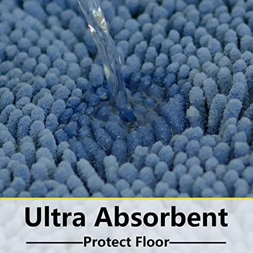 BOANKODU Bathroom Rugs Sets 2 Piece, Extra Soft Chenille Bath Mat Absorbent - Image 6