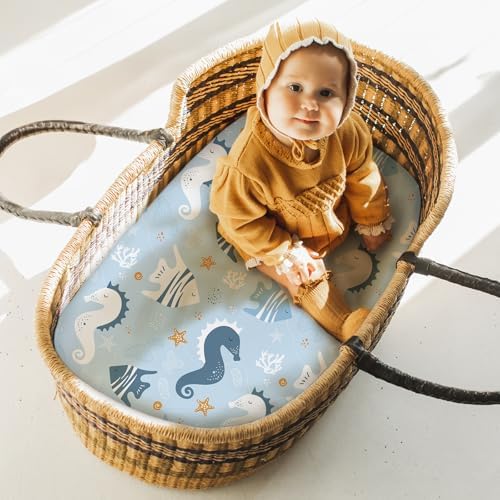 Yoofoss 3-Pack Bassinet Sheets for Boys Girls Universal Fit - Image 2