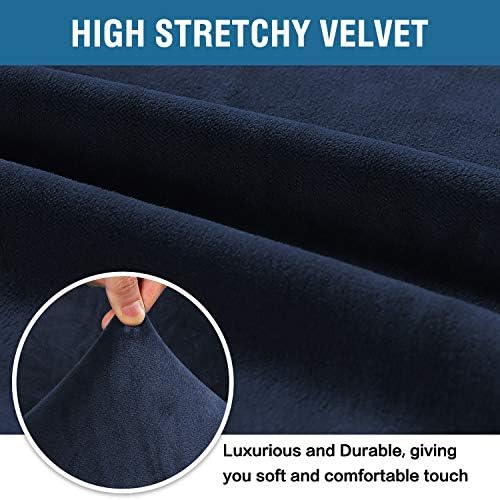 H.VERSAILTEX Stretch Velvet Armchair Cover Couch Covers 1 Cushion Chair - Image 3