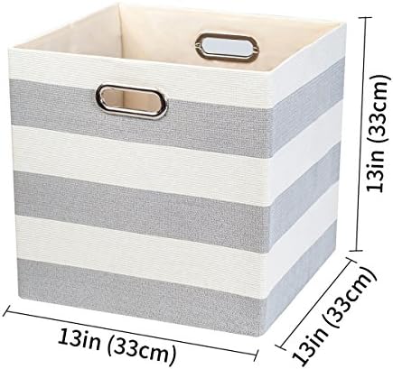 Posprica Storage Cubes, 13×13 Collapsible Storage Baskets Bins Fabric Drawers - Image 2