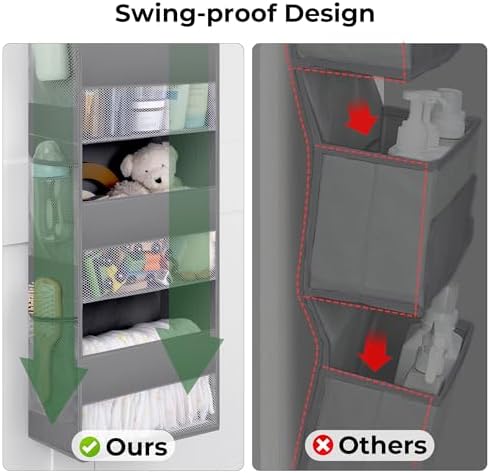 GRANNY SAYS Over the Door Organizer, 4-Shelf Behind the Door Storage - Image 5