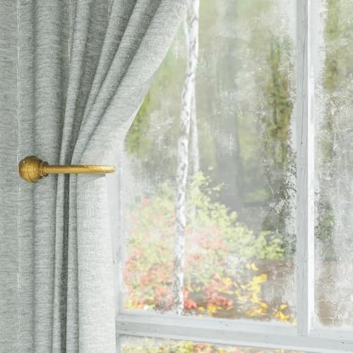Hion Curtain Holdbacks Gold 4pcs, Curtain Tiebacks Wall Mounted Hooks - Image 6