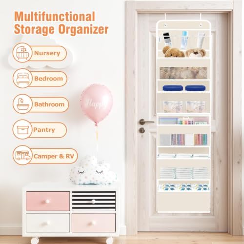 Over The Door Organizer Storage Large Capacity Hanging Bedroom Storage - Image 7
