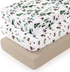 david's kids 3 Pack Fitted Crib Sheets, Ultra Soft Breathable Comfortable Baby by davidskids