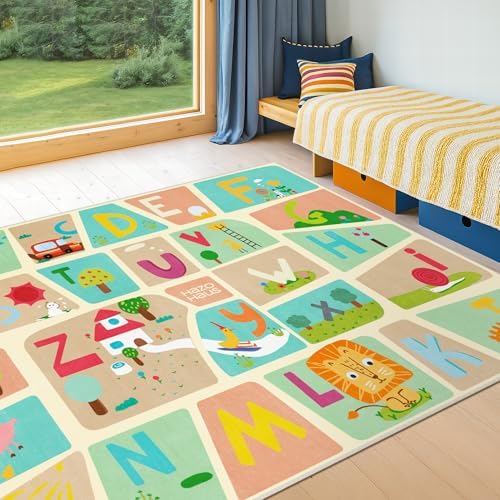 ABC Alphabet Rug for Preschool Kids Learning – 6x9 Kids Crawling Area Rug - Image 5