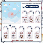 Baby Closet Dividers 8PCS, Baseball Theme Wooden Double-Sided Clothes Size - Image 6