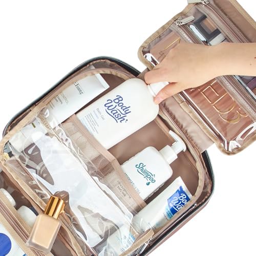 NISHEL Travel Toiletry Bag for women, Portable Hanging makeup Organizer - Image 5