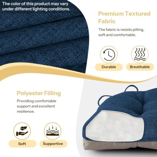 Chair Cushions for Dining Chairs Set of 4 - Image 4