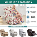 NILUOH Stretch Recliner Covers 4 Piece, Non-Slip Lazy Boy Chair Covers - Image 5