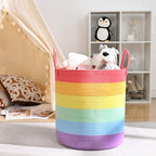 Laundry Hamper for Organizing, 52L Large Laundry Baskets, Cotton Rope Woven - Image 4