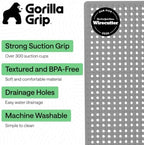 GORILLA GRIP Bath Tub Shower Mat, Bathtub Floor Liner, 35x16 Gray Opaque - Image 2