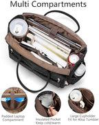 Bagstellar Teacher Tote Bag for Women, 15.6" Laptop Work Tote Computer Bag - Image 3