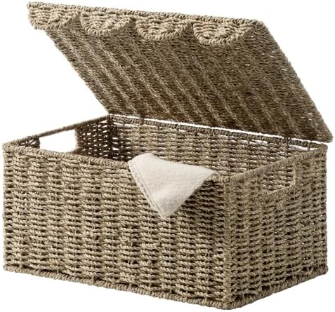 StorageWorks Scalloped Wicker Basket by StorageWorks