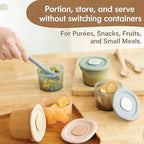 Moonkie Silicone Baby Food Containers | 4 oz Baby Food Storage Jars - Image 6