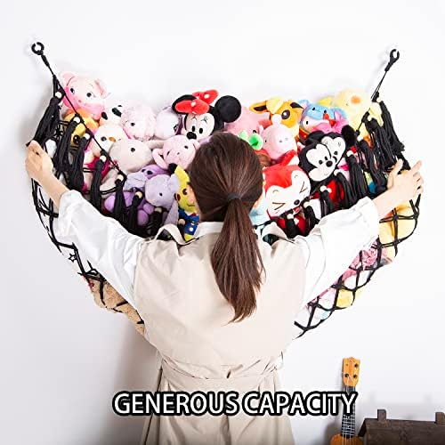 YKBU Large Stuffed Animal Net or Hammock Macrame Toy Display Plush Toy Holder - Image 4