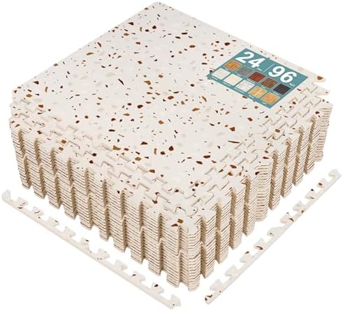 Sorbus Wood Grain Floor Tiles Foam Mat EVA Interlocking Mats Tile 3/8-Inch by Sorbus
