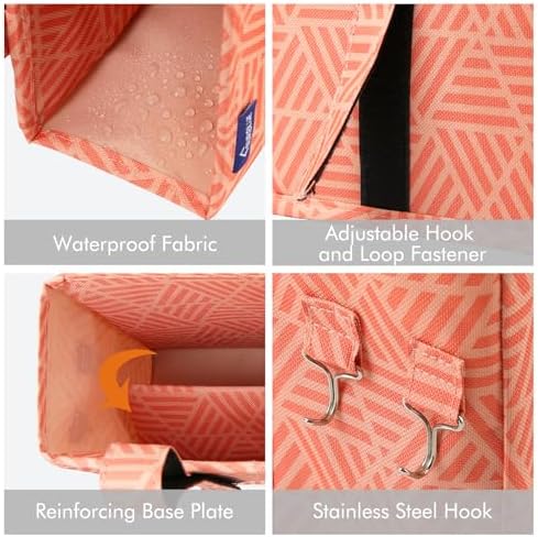 Surblue Bedside Caddy Hanging Bed Organizer Storage Bag Pocket - Image 4