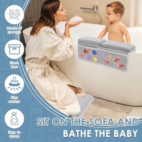 Comfortable Bath Kneeler Set Foldable Non Slip Bath Elbow Rest Pad - Image 5