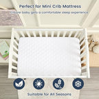 david's kids 2 Pack 38''x25'' Waterproof Mini Crib Mattress Protector, Fitted - Image 3