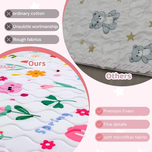 RONGFA Baby Play Mat for Floor, Playpen Mat for Toddlers Infant Kids, Machine - Image 6
