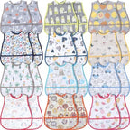 24 Pcs Waterproof Baby Bibs by Jeyiour