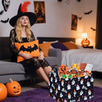 Rec Halloween Ghost Storage Basket Box Hamper Collapsible Organizer Bin Gift - Image 3