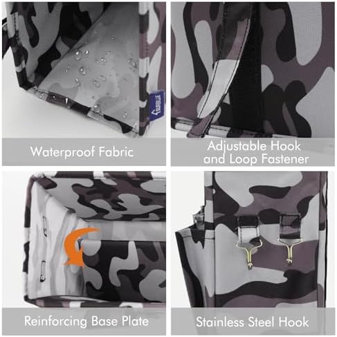 Surblue Bedside Caddy Hanging Bed Organizer Storage Bag Pocket - Image 4