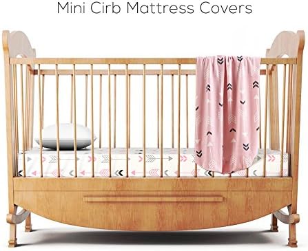 Stretchy Fitted Pack n Play Playard Sheet Set BROLEX 2 Pack Portable Mini Crib - Image 4
