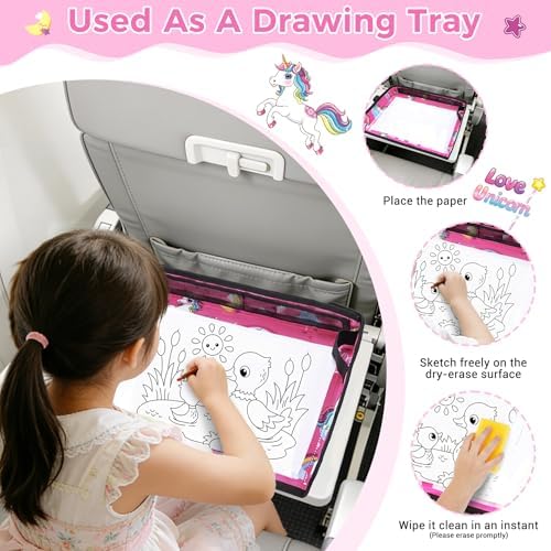 COOLBEBE Airplane Tray Table Cover, Foldable Travel Tray Cover - Image 3