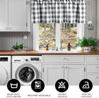 Hiasan Plaid Curtains Valances, 42W x 18L, 1 Panel - Image 6
