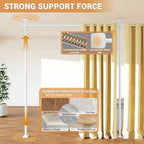 Room Divider Curtain Rod, No Drilling Adjustable Space Partition, Heavy Duty - Image 4