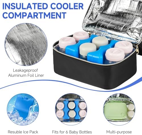 Wearable Breast Pump Bag with Cooler Compartment Fits - Image 3