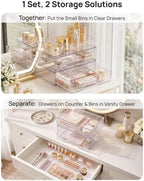 Vtopmart 12-Pack Clear Makeup Organizer Set - Image 4