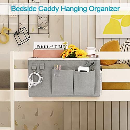 Bedside Caddy, Bedside Storage Bag Hanging Organizer - Image 2