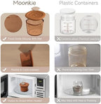Moonkie Silicone Baby Food Containers | 8oz/4 oz Baby Food Storage Jars - Image 4