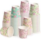 WRAPAHOLIC 3oz Rose Floral Bathroom Cups by WRAPAHOLIC