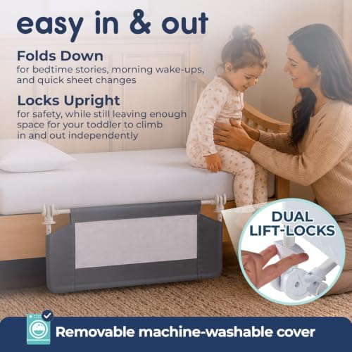 Hiccapop Convertible Crib Bed Rail - Image 5