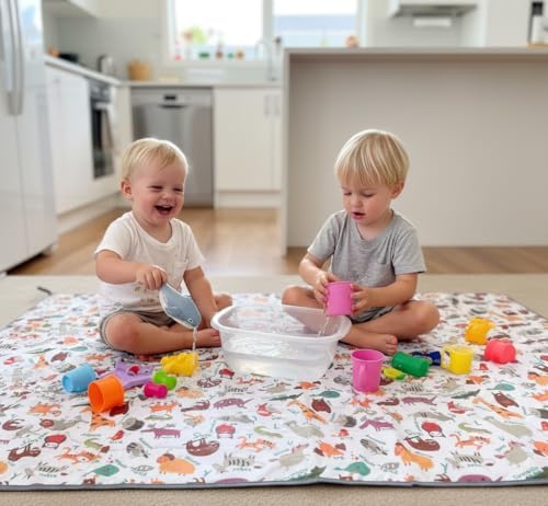 Waterproof High Chair Splat Mat – Machine Washable Floor & Table Protector - Image 3