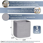 NaturalCozy Storage Cubes 11 Inch Cotton Rope Woven Baskets - Image 2