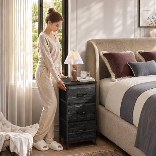 WLIVE Small Dresser Nightstand for Bedroom, 3 Drawers - Image 2